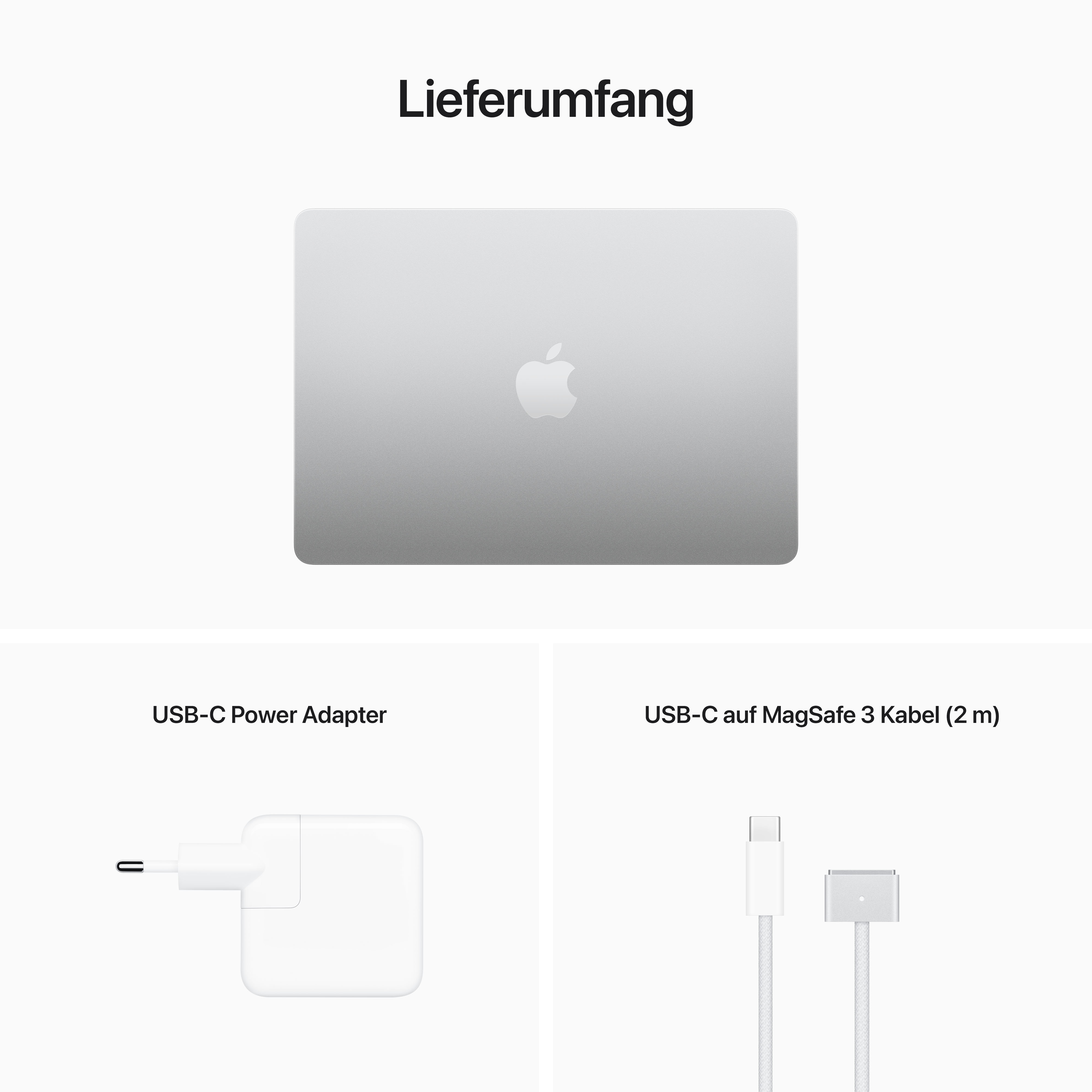 Apple - MacBook Air 13" 2024 | M3 8C CPU/8C GPU; Silber