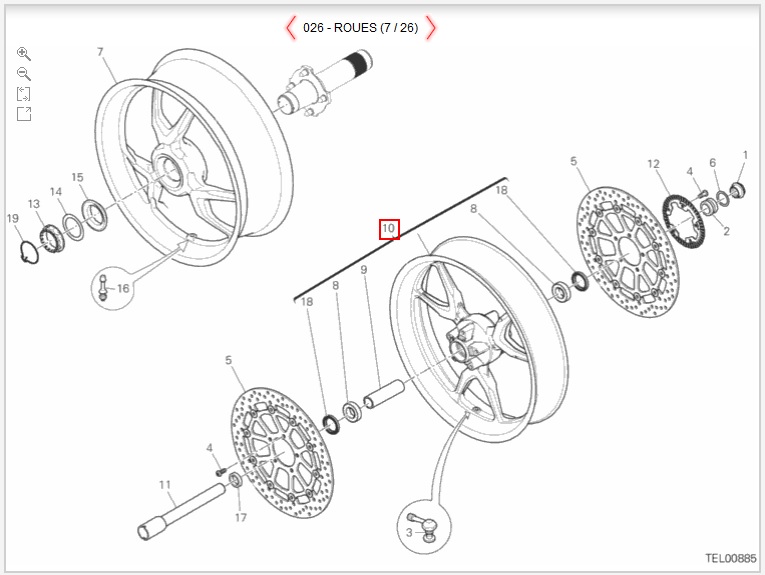 Jante roue avant (50121832AA)