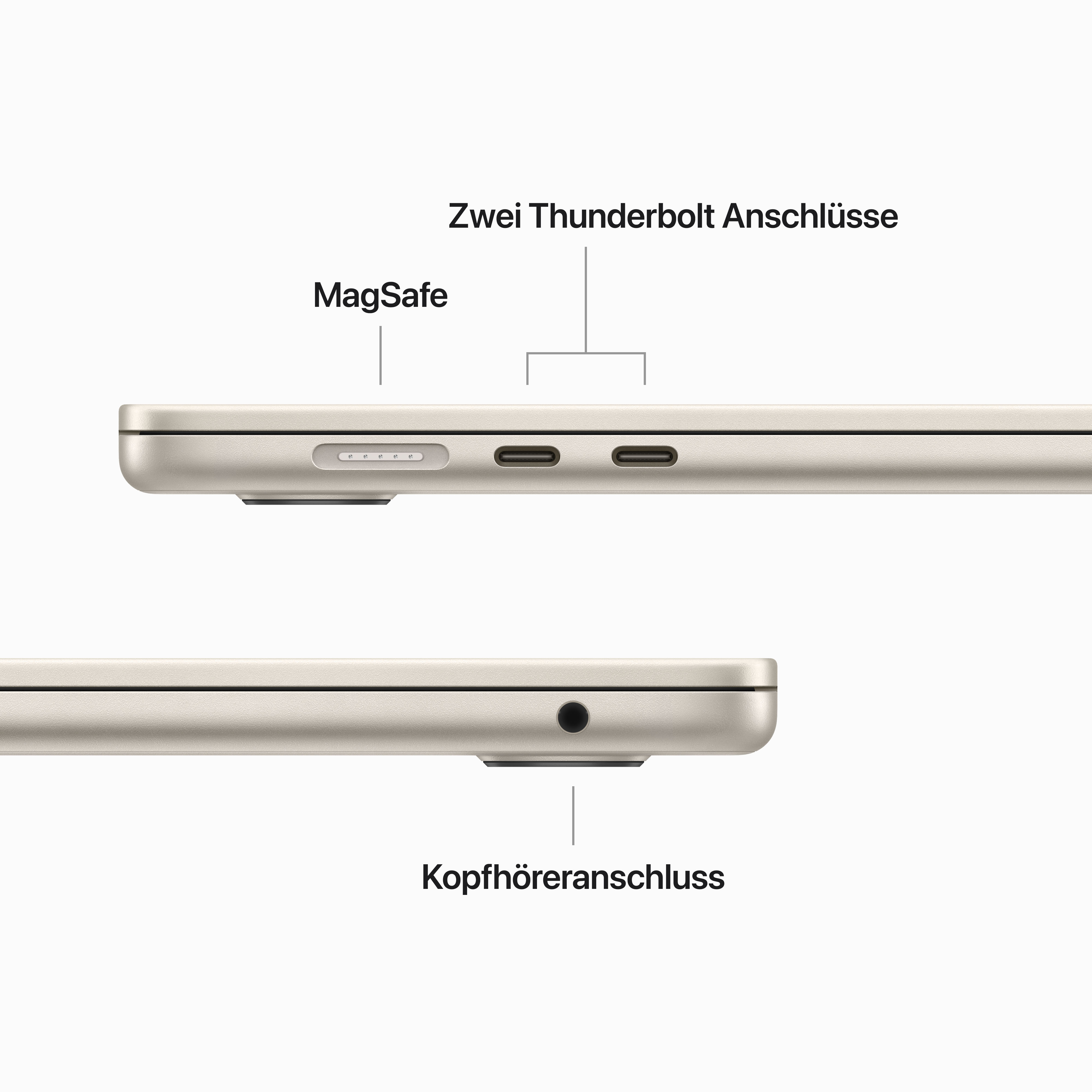 Apple - MacBook Air 15" 2024 | M3 8C CPU/10C GPU; Polarstern