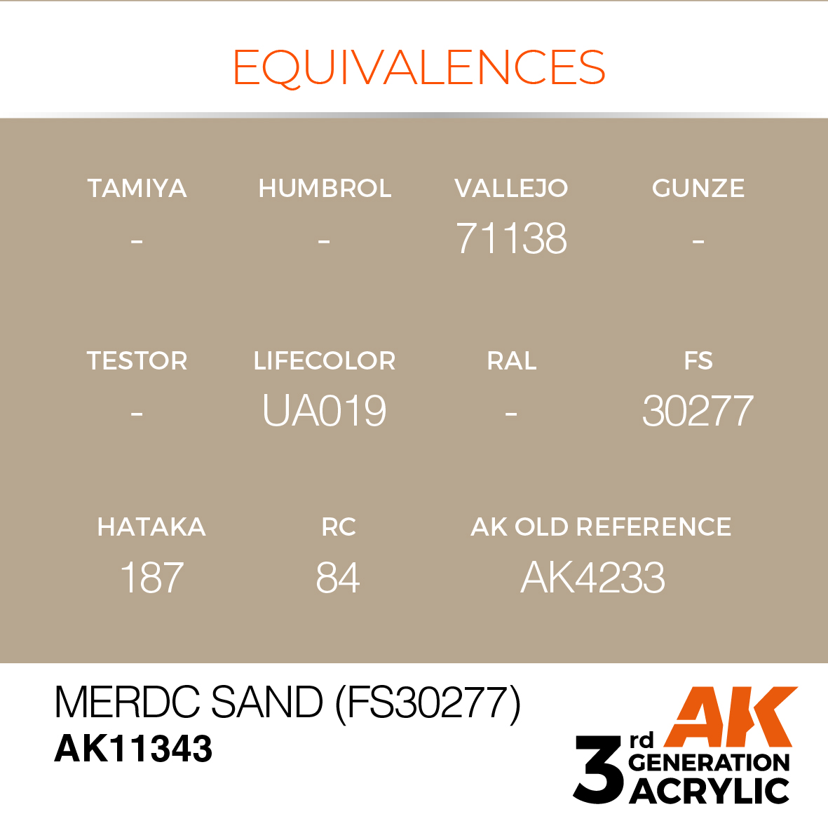 AK 3GEN AFV - Merdc Sand (FS30277) - AK11343