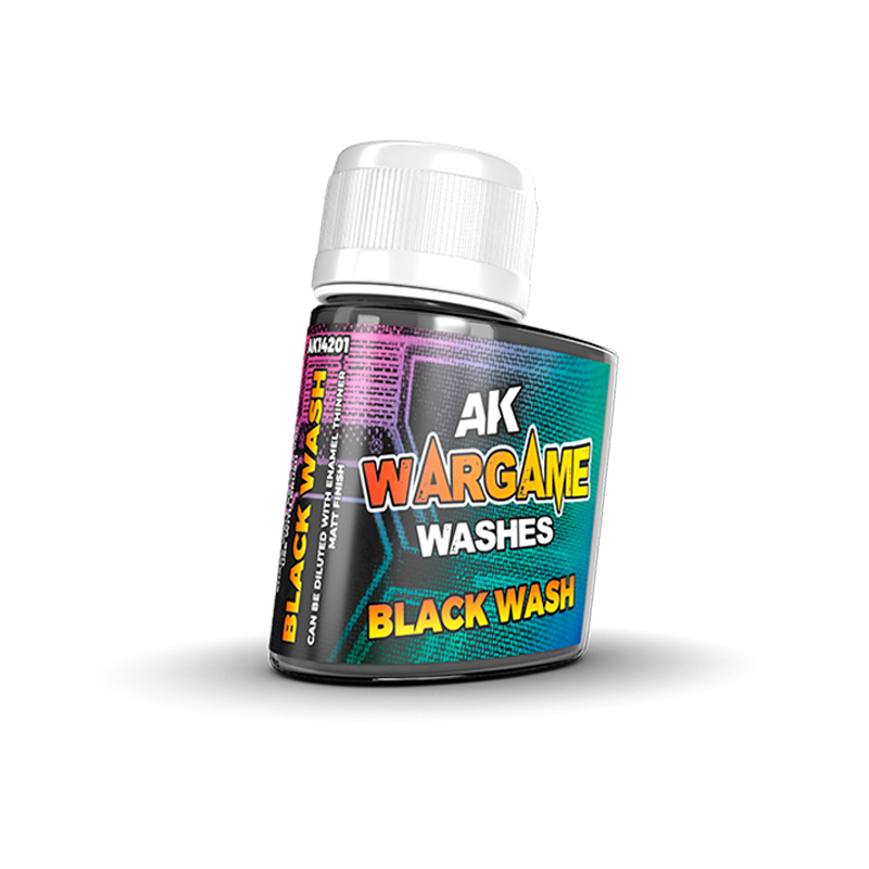 AK Wargame Washes - Black Wash - AK14201