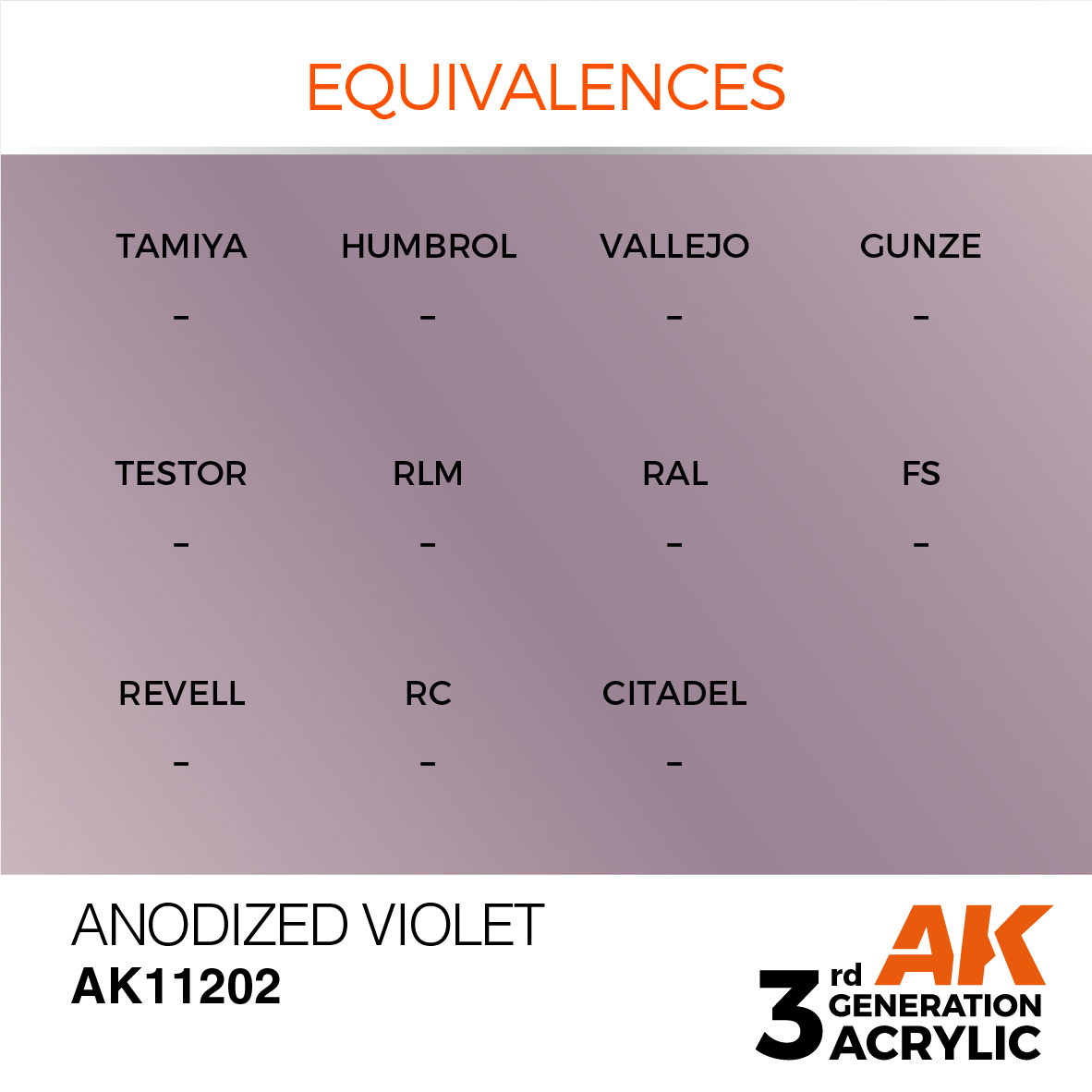 AK 3GEN Metallic - Anodized Violet - AK11202