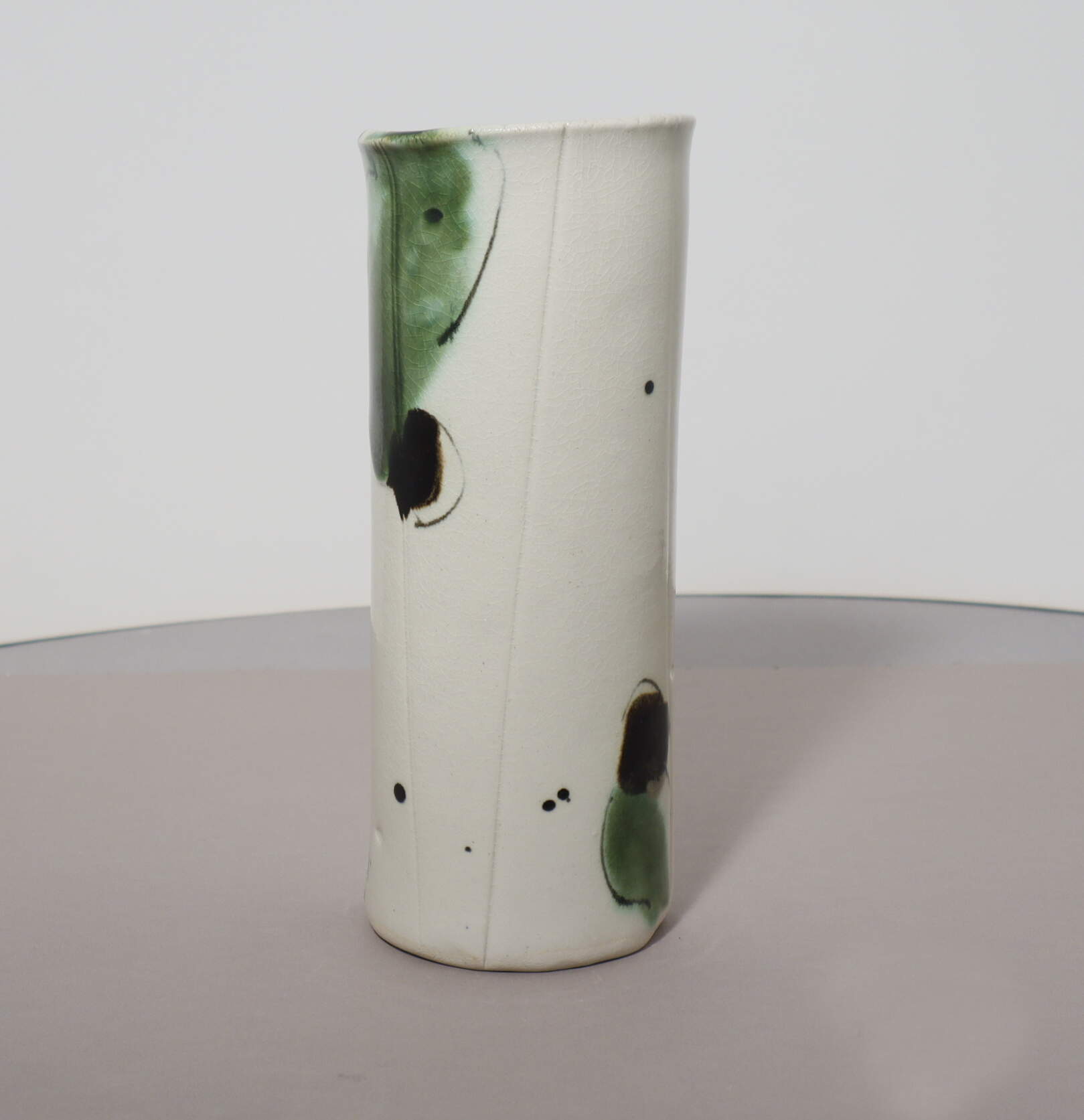 vase blanc cylindre