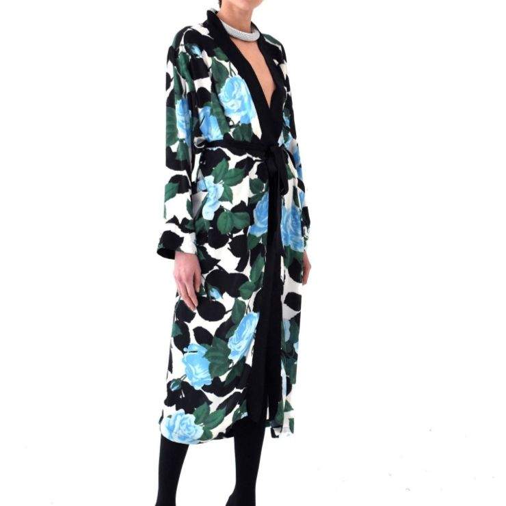 DONNA Les Boutiques - Dress floral printed silk satin