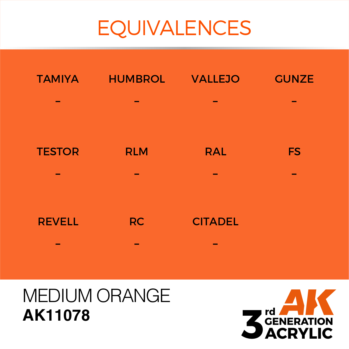 AK 3GEN Standard - Medium Orange - AK11078