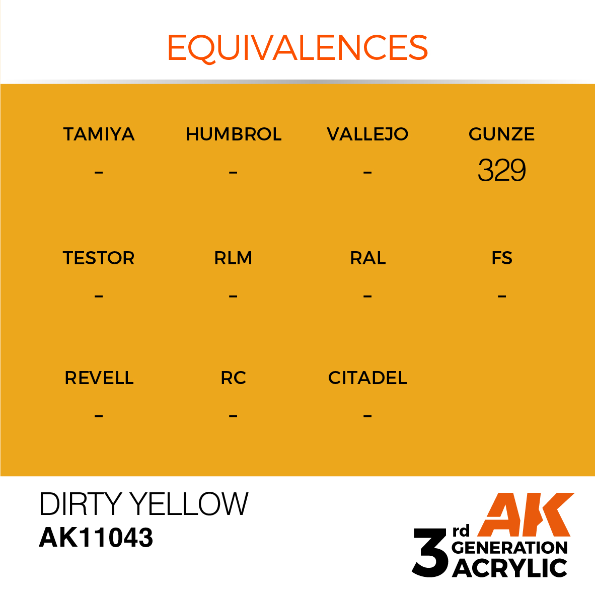 AK 3GEN Standard - Dirty Yellow - AK11043