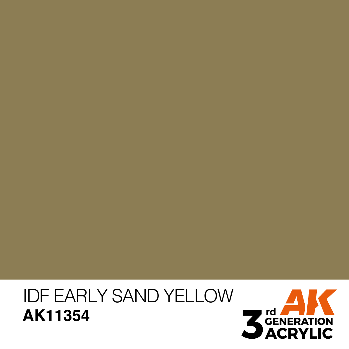 AK 3GEN AFV - IDF Early Sand Yellow - AK11354