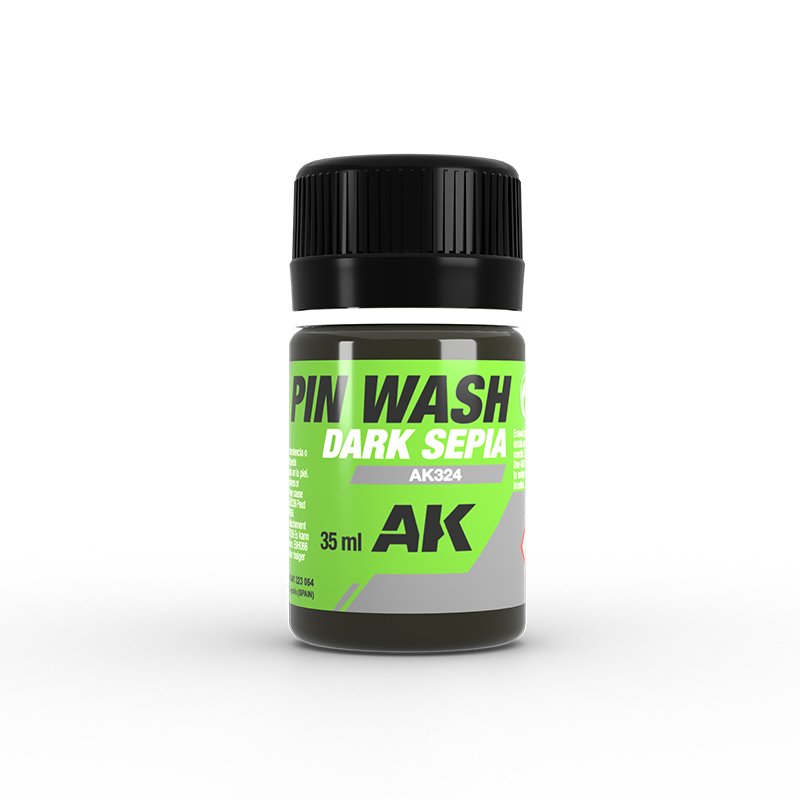 AK Pin Wash - Dark Sepia - AK324