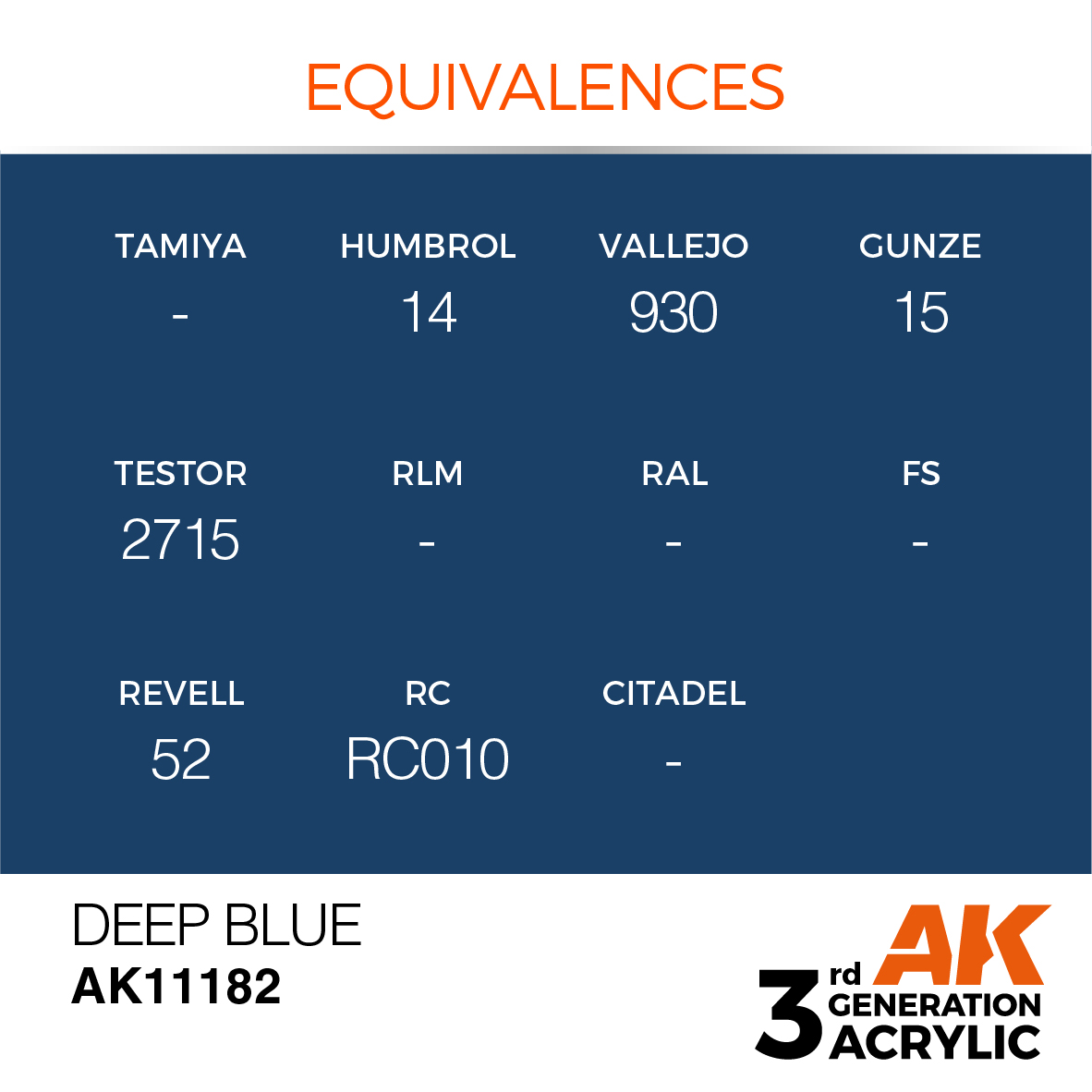 AK 3GEN Intense - Deep Blue - AK11182