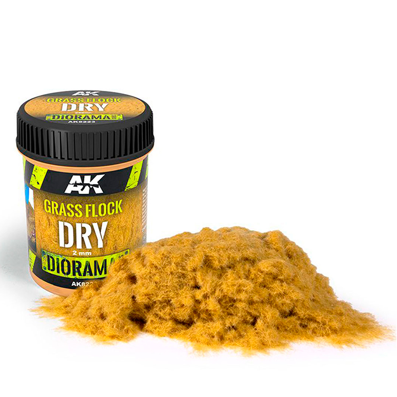 AK Grass Flock 2mm Dry 250ml - AK8223