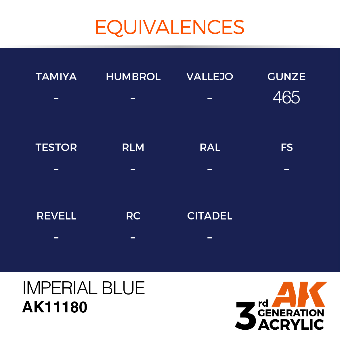 AK 3GEN Standard - Imperial Blue - AK11180