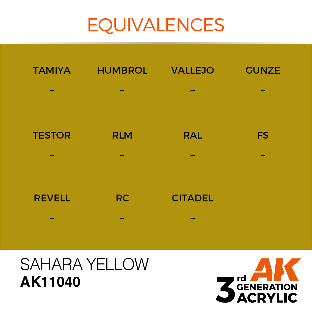 AK 3GEN Standard - Sahara Yellow - AK11040