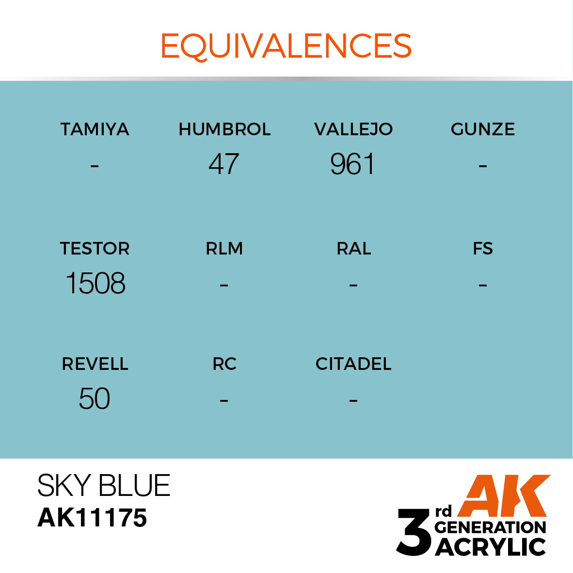 AK 3GEN Standard - Sky Blue - AK11175