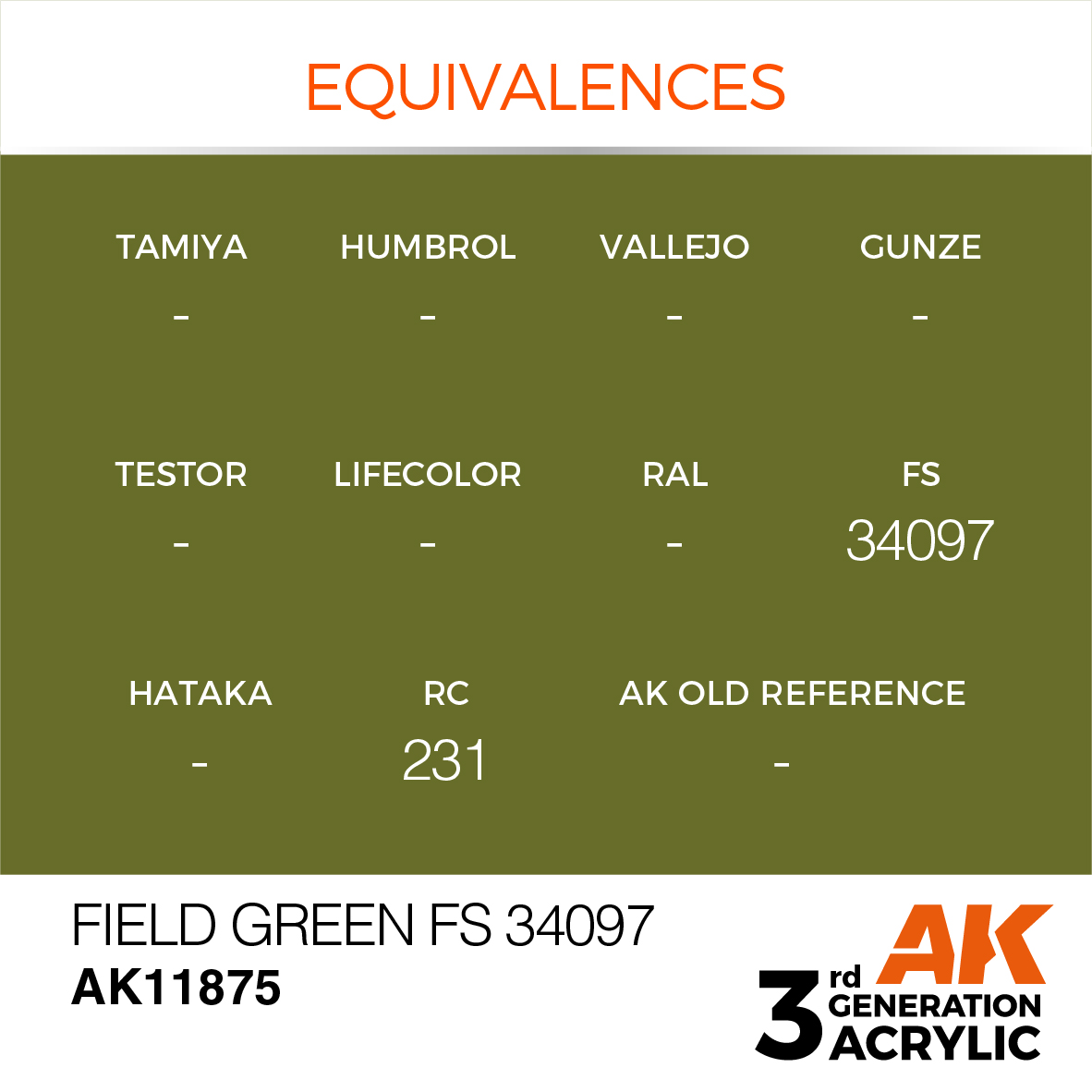 AK 3GEN Air - Field Green FS 34097 - AK11875