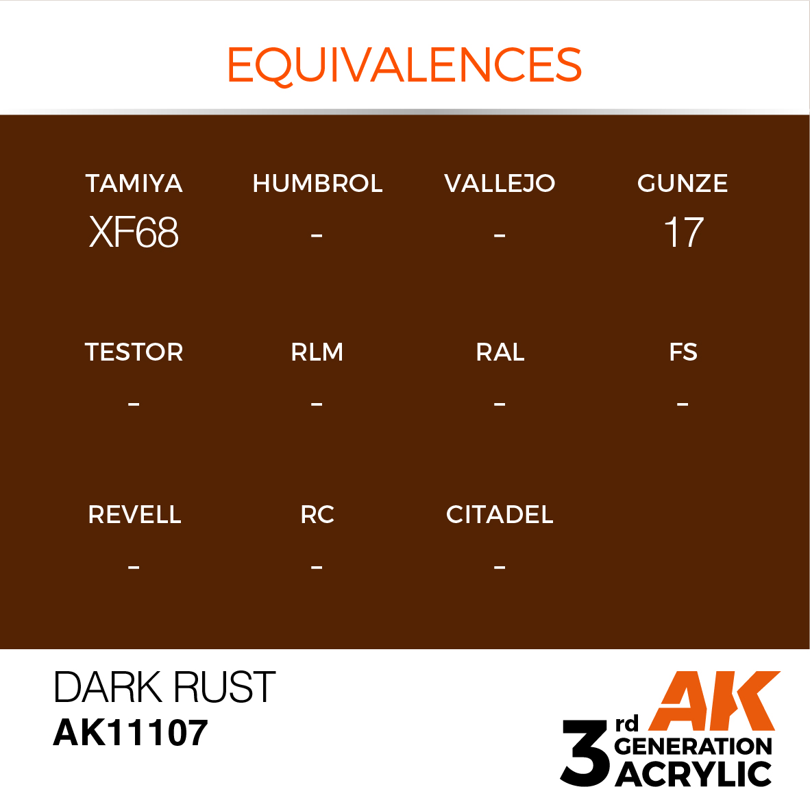 AK 3GEN Standard - Dark Rust - AK11107