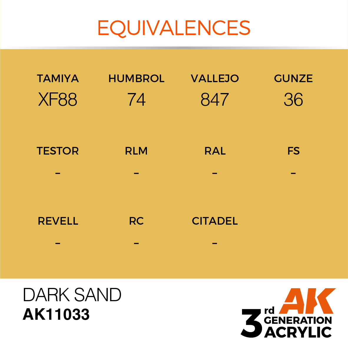 AK 3GEN Standard - Dark Sand - AK11033