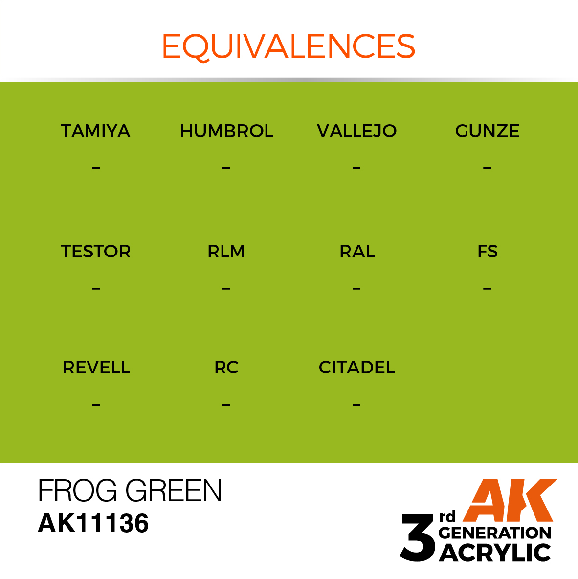 AK 3GEN Standard - Frog Green - AK11136