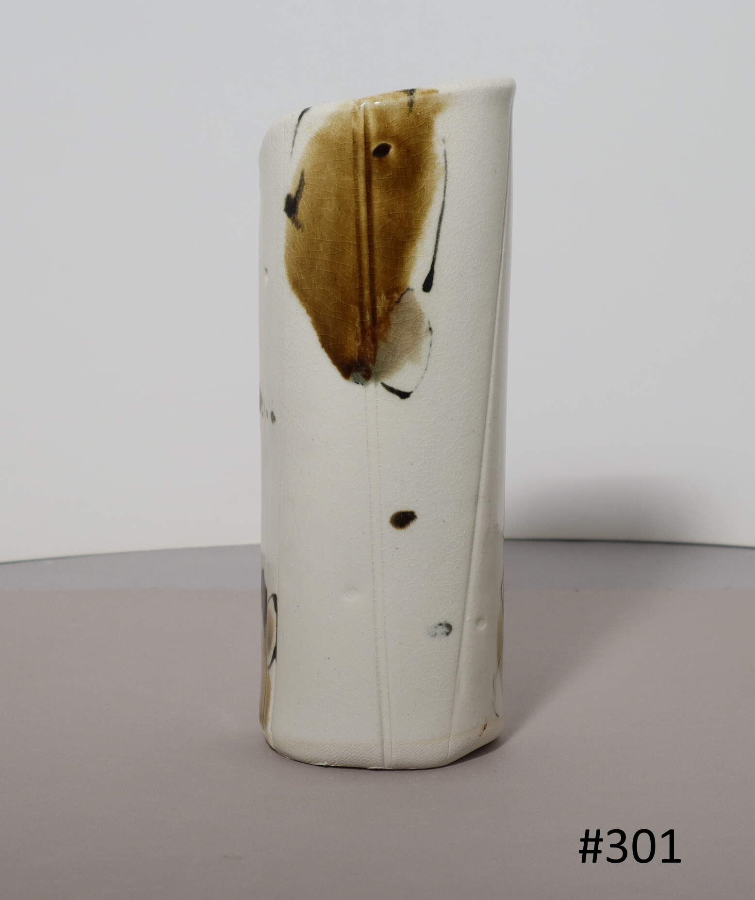 Vase blanc cylindre
