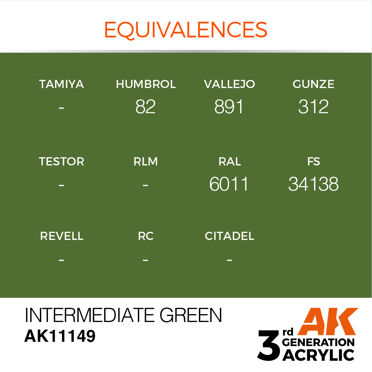 AK 3GEN Standard - Intermediate Green - AK11149