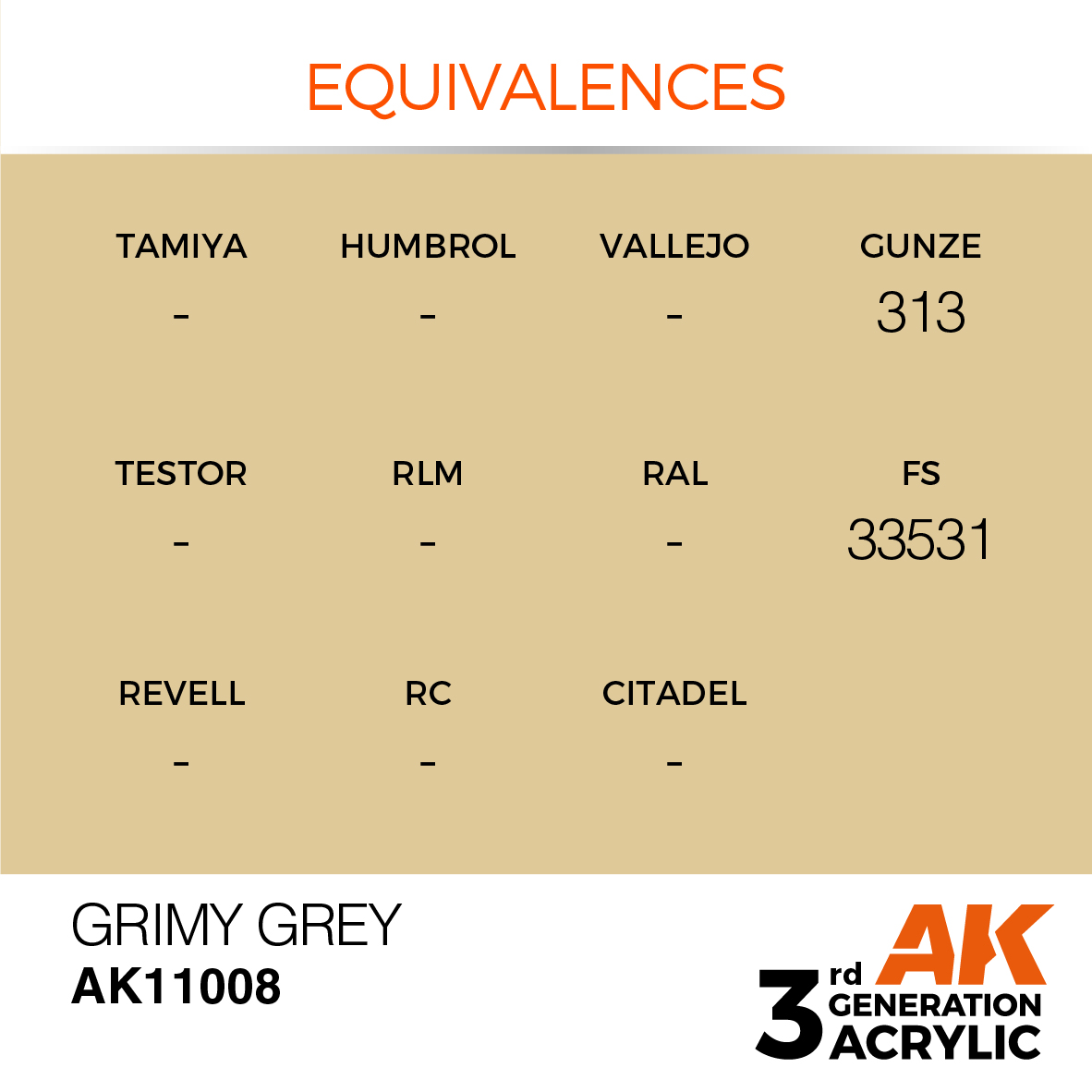 AK 3GEN Standard - Grimy Grey - AK11008