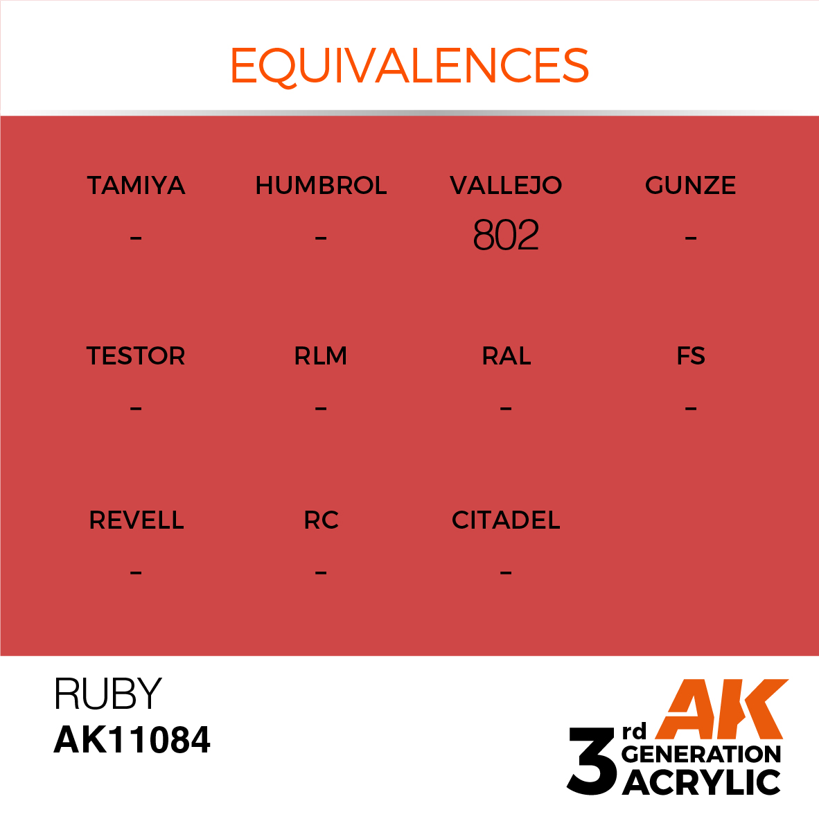 AK 3GEN Standard - Ruby - AK11084