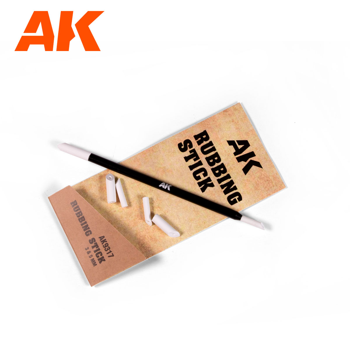 AK Radiererpinsel (Rubbing Stick) 3-5mm - AK9317