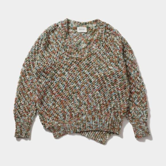 DONNA Les Boutiques - Knit sweater diagonal pattern