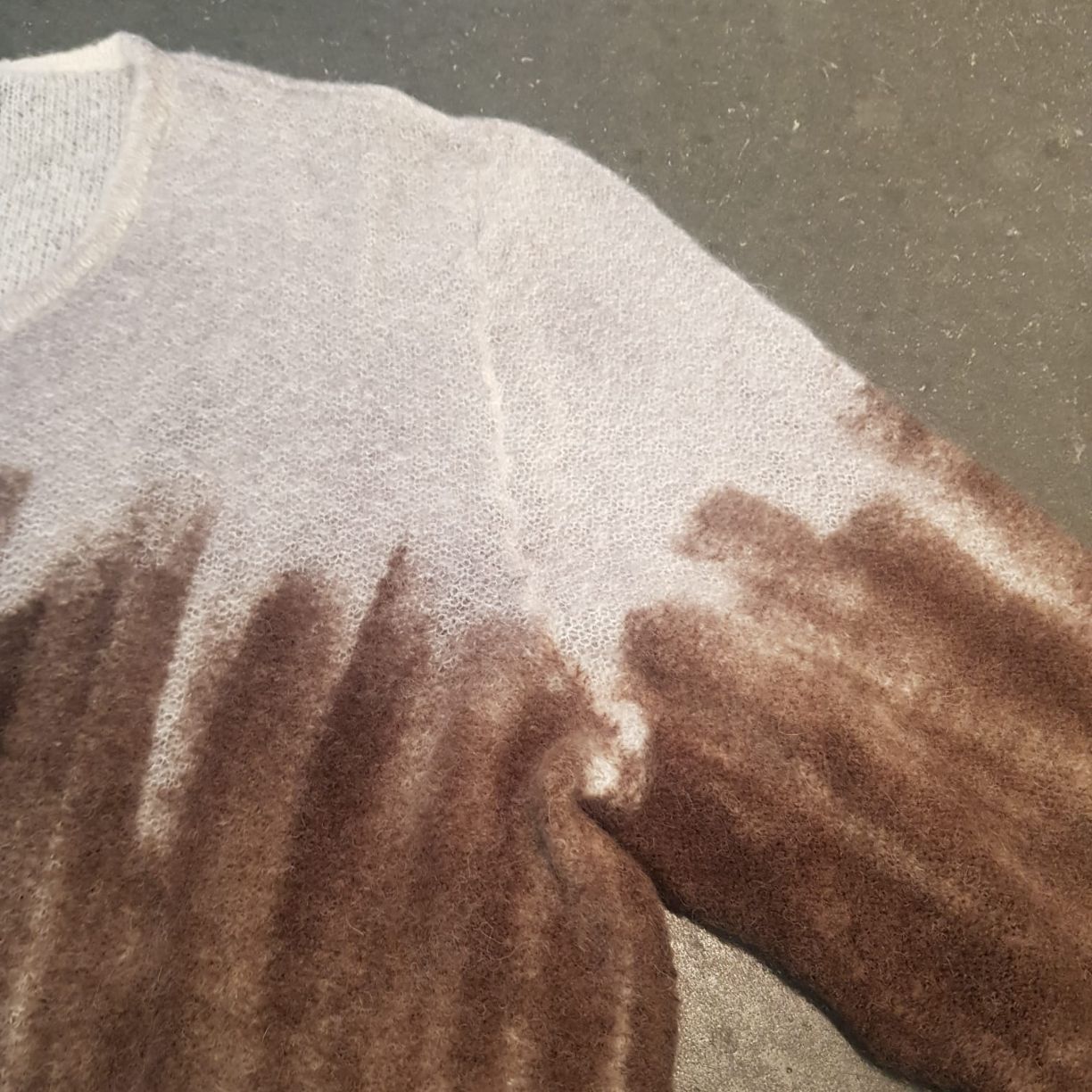 DONNA Les Boutiques - Sweater knit handprinted alpaca