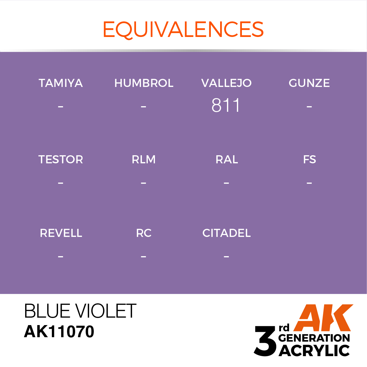 AK 3GEN Standard - Blue Violet - AK11070