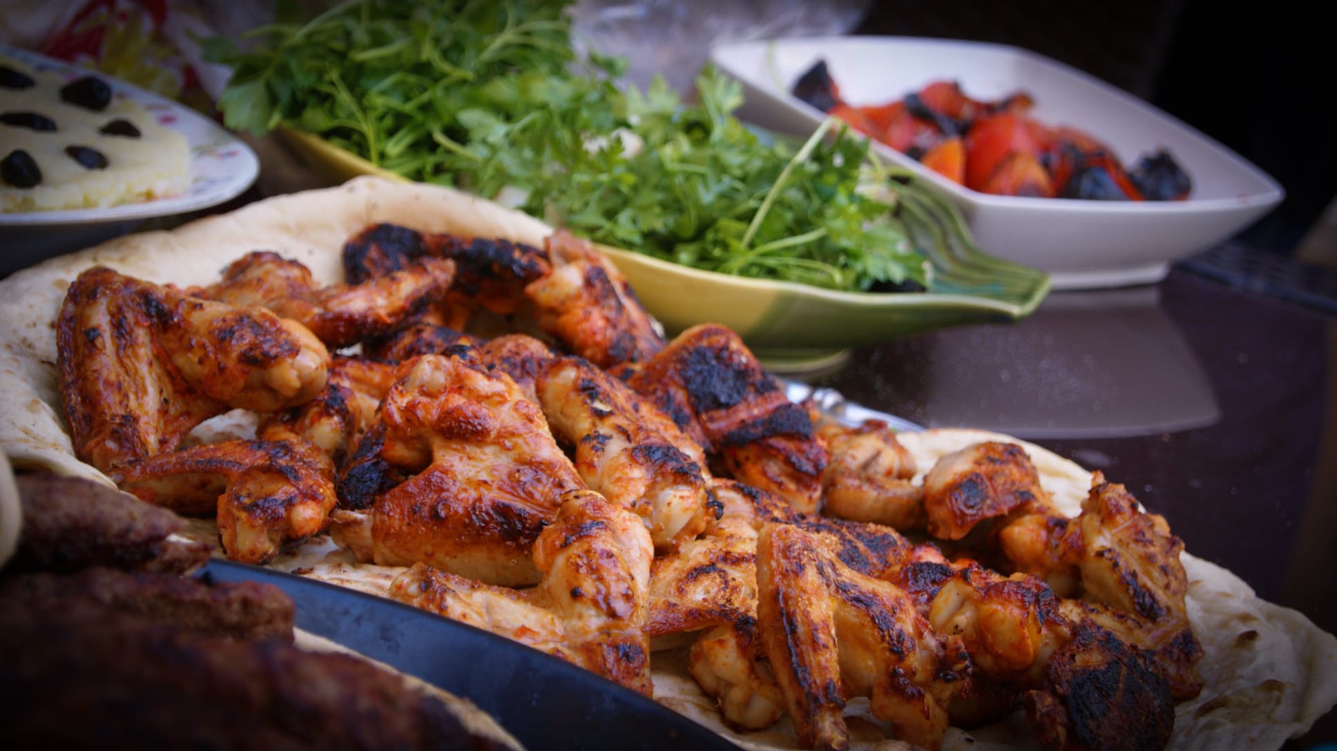 Poulet Braisé aux épices du Cameroun / banane plantain