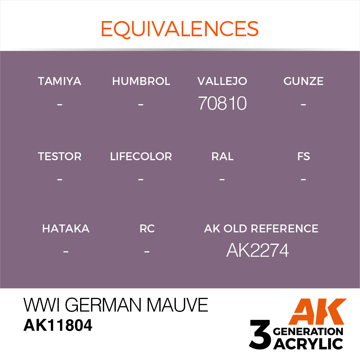 AK 3GEN Air - WWI German Mauve - AK11804