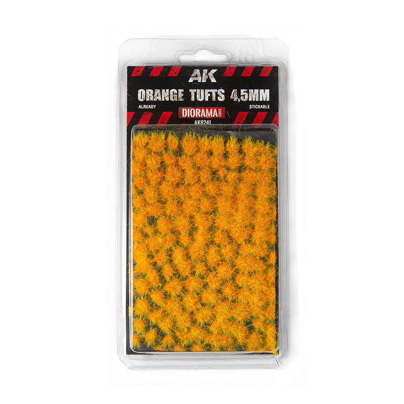 AK Orange & Yellow Wargame Tufts 4.5mm - AK8241