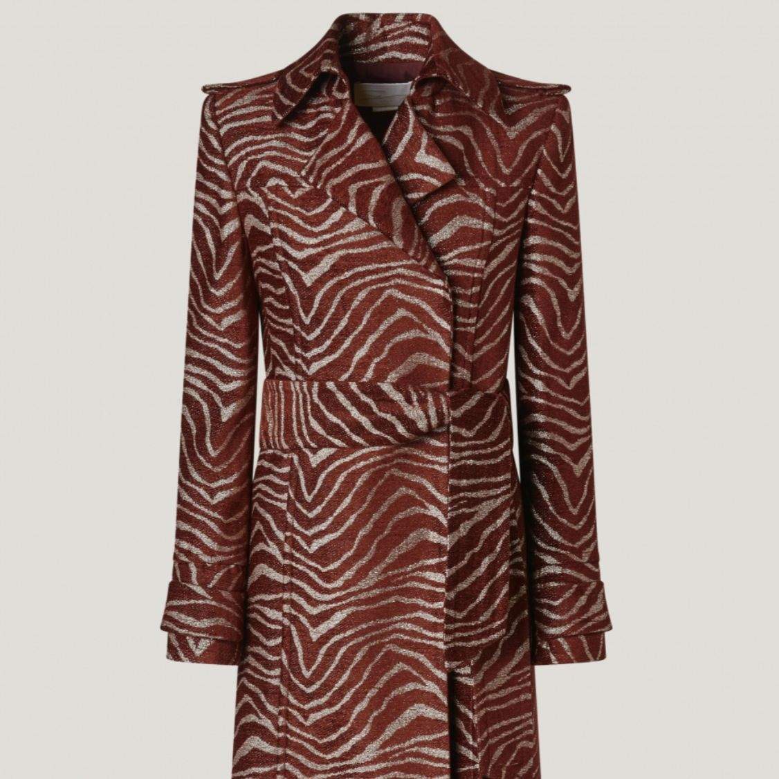DONNA Les Boutiques - Trench animalier jacquard