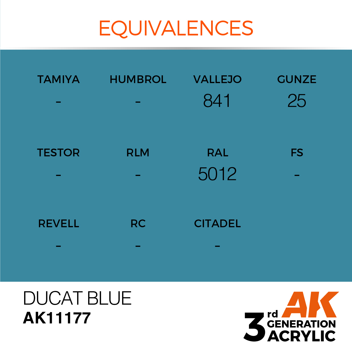 AK 3GEN Standard - Ducat Blue - AK11177