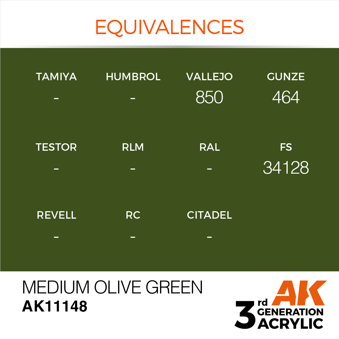 AK 3GEN Standard - Medium Olive Green - AK11148