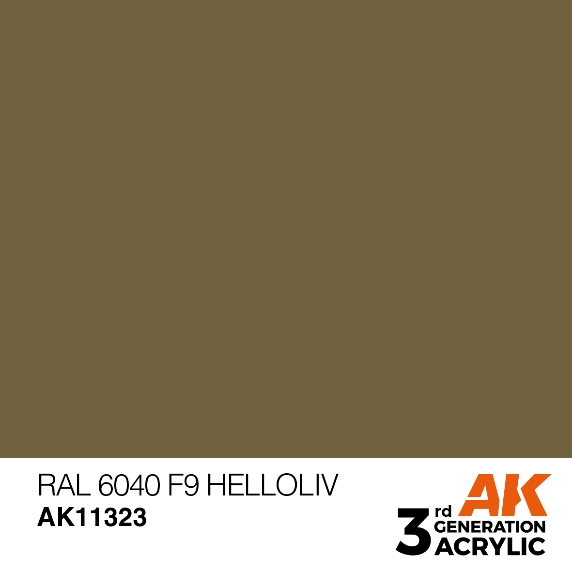 AK 3GEN AFV - RAL 6040 F9 Helloliv - AK11323