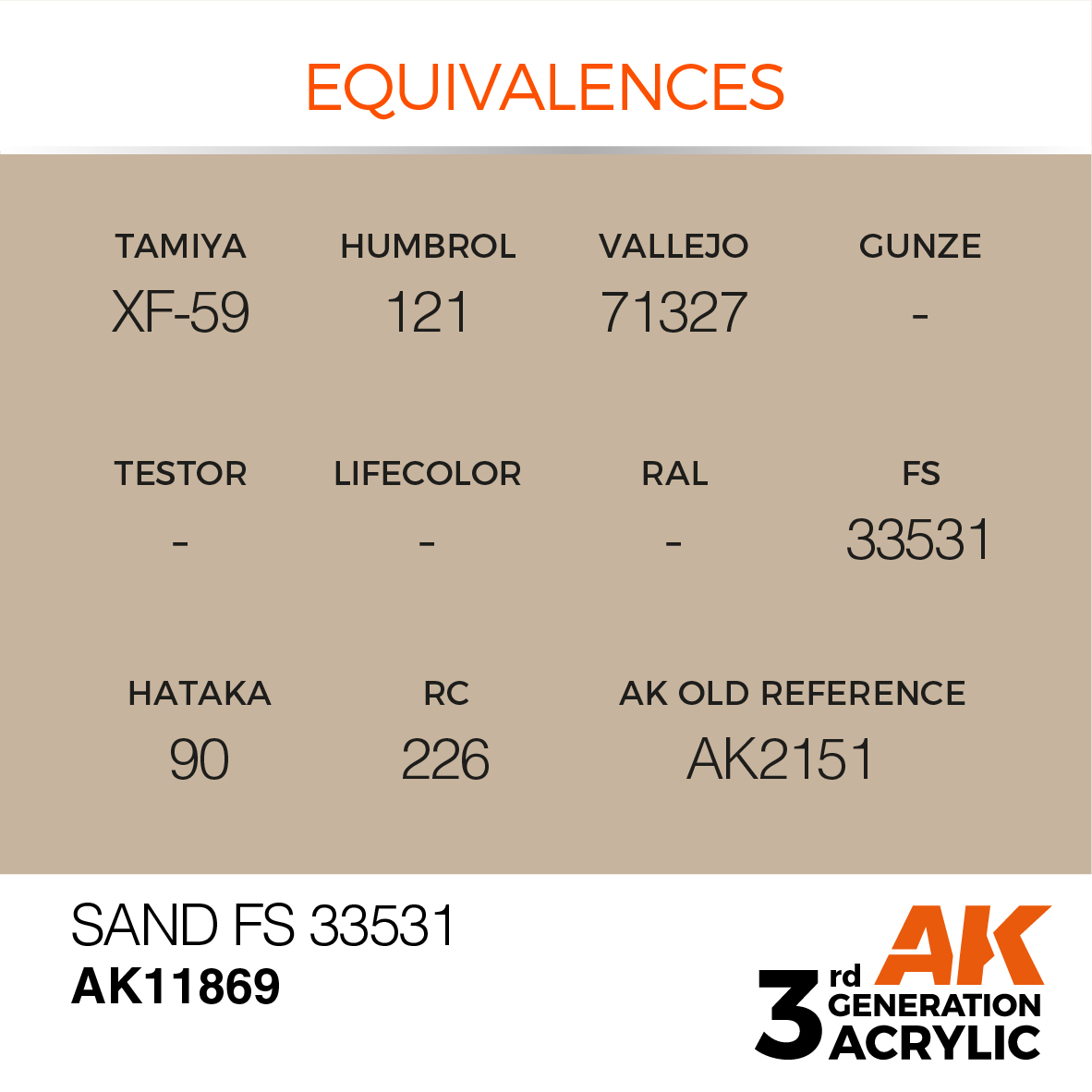 AK 3GEN Air - Sand FS 33531 - AK11869