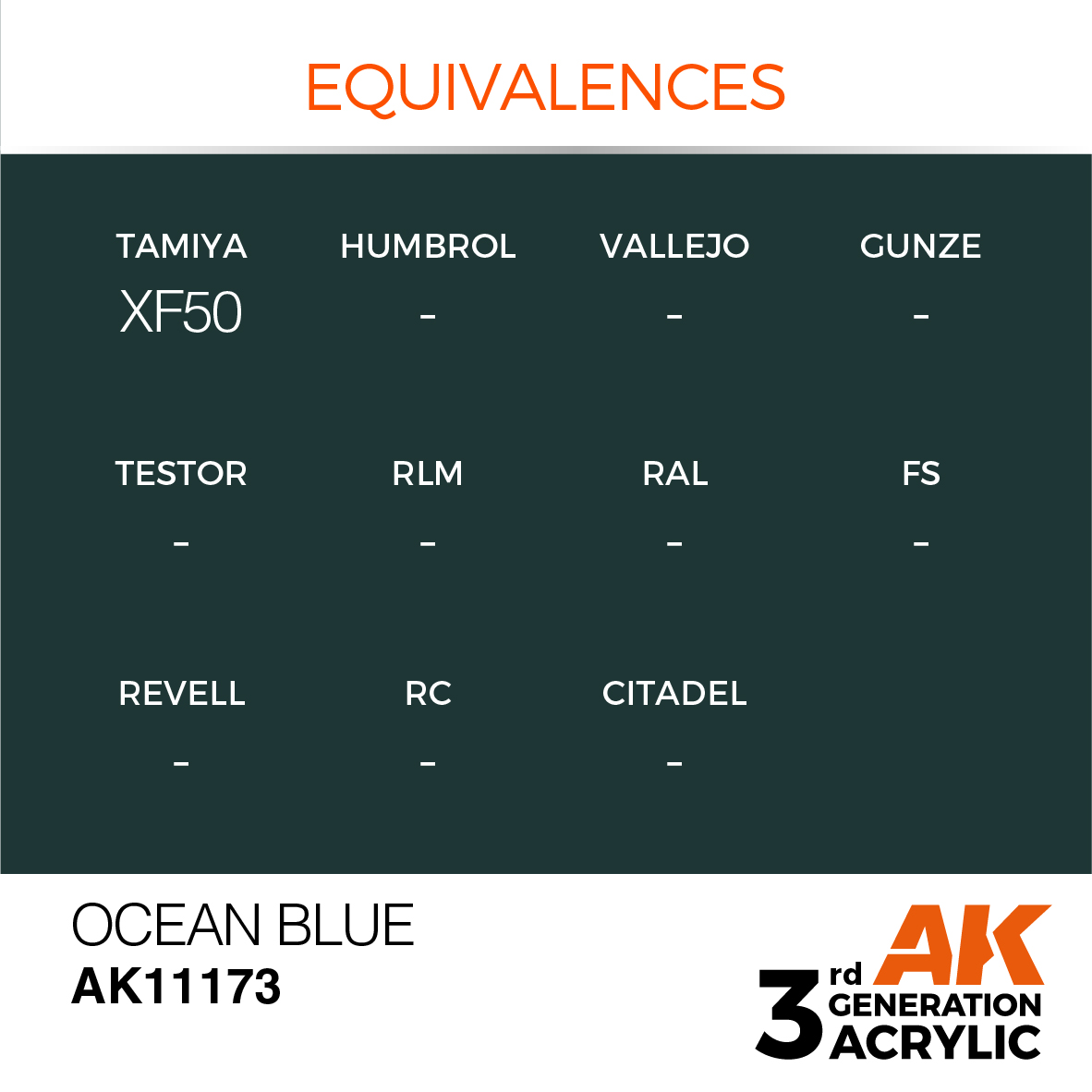 AK 3GEN Standard - Ocean Blue - AK11173