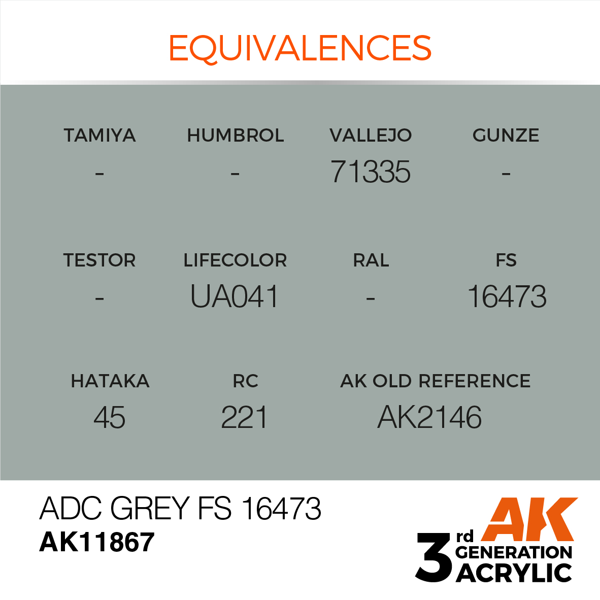 AK 3GEN Air - ADC Grey FS 16473 - AK11867