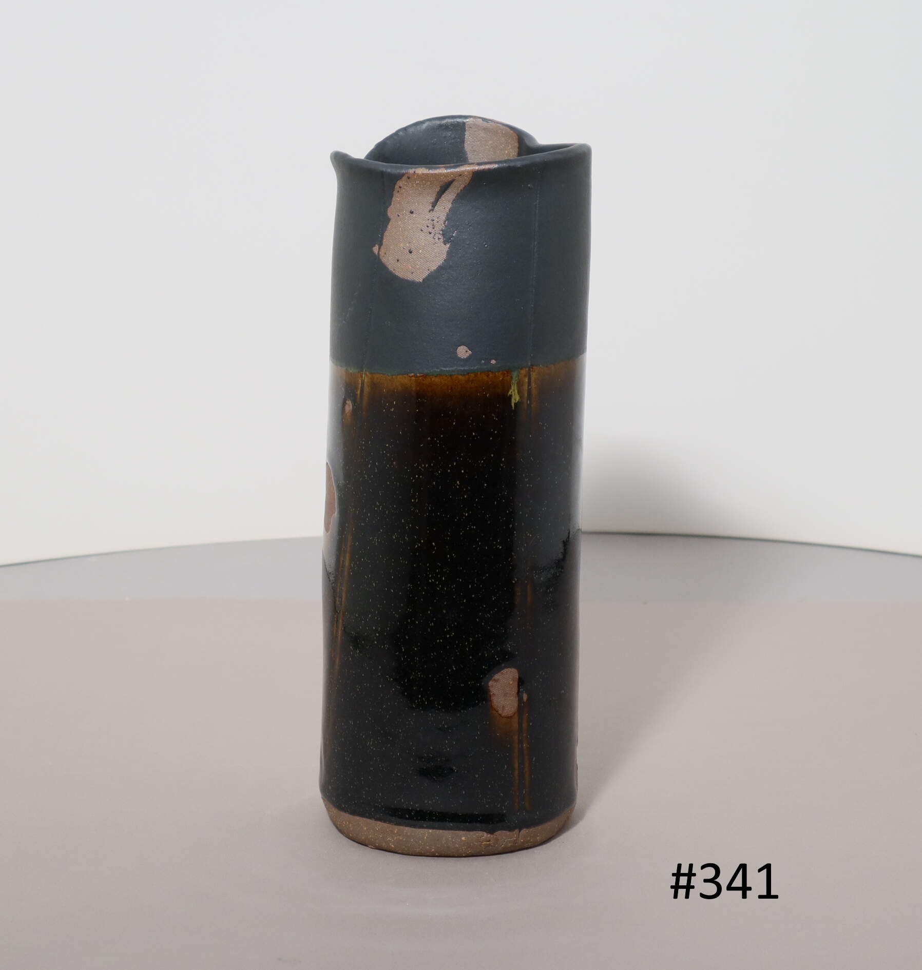 vase brun cylindre 341