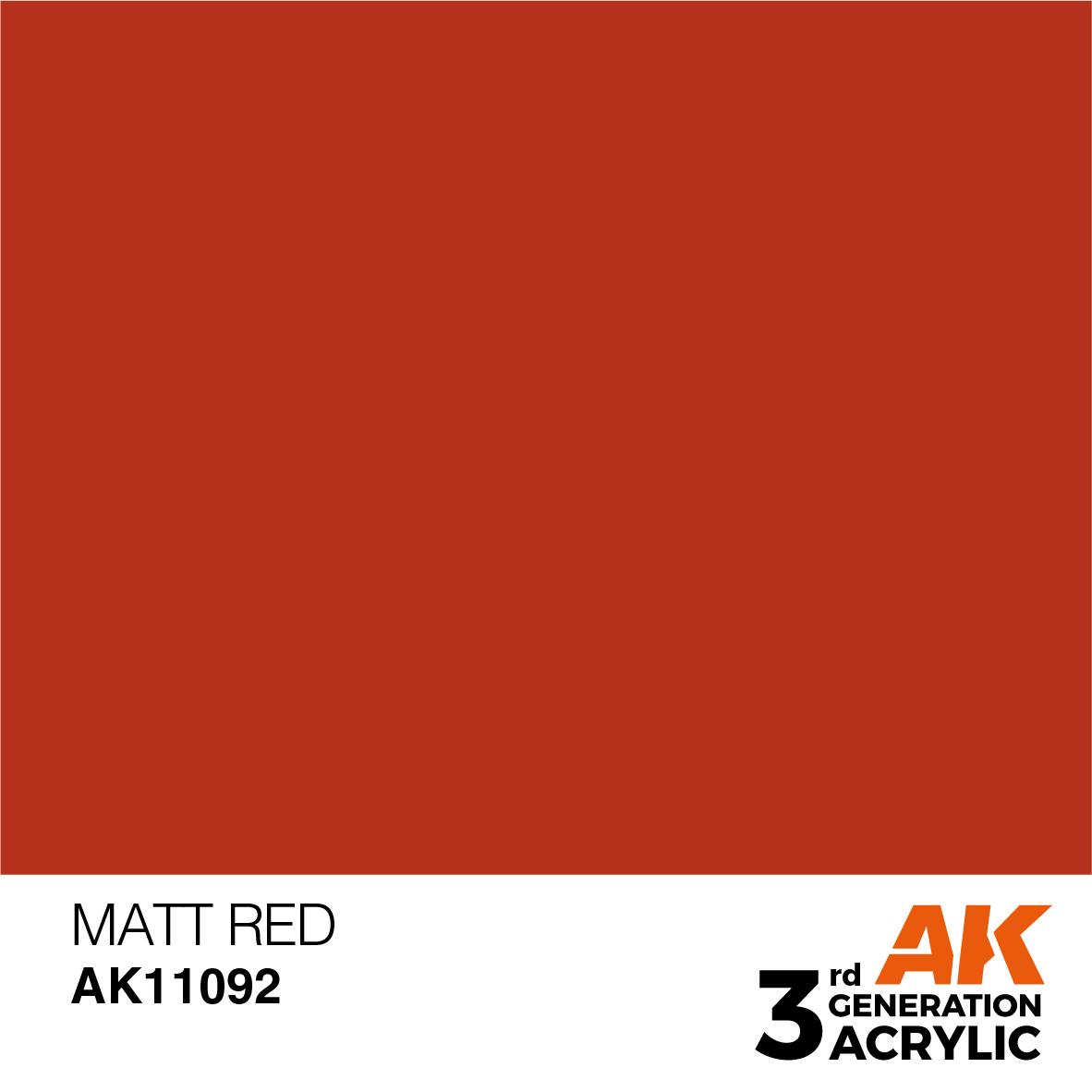 AK 3GEN Standard - Matt Red - AK11092