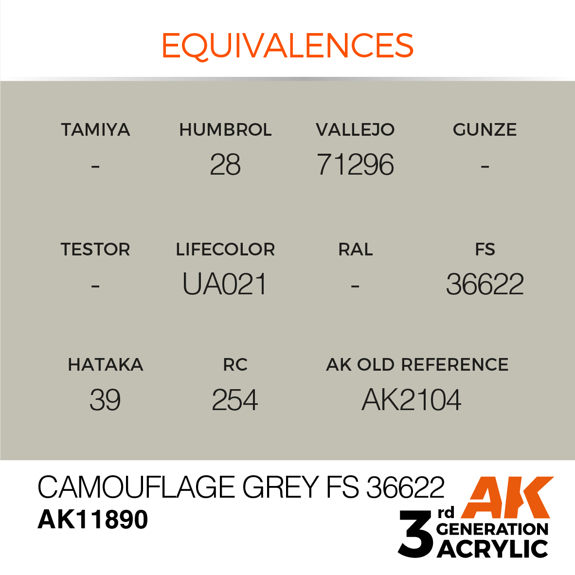 AK 3GEN Air - Camouflage Grey FS 36622 - AK11890