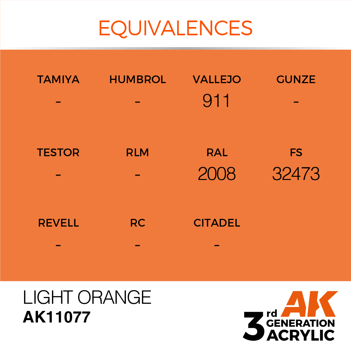 AK 3GEN Standard - Light Orange - AK11077