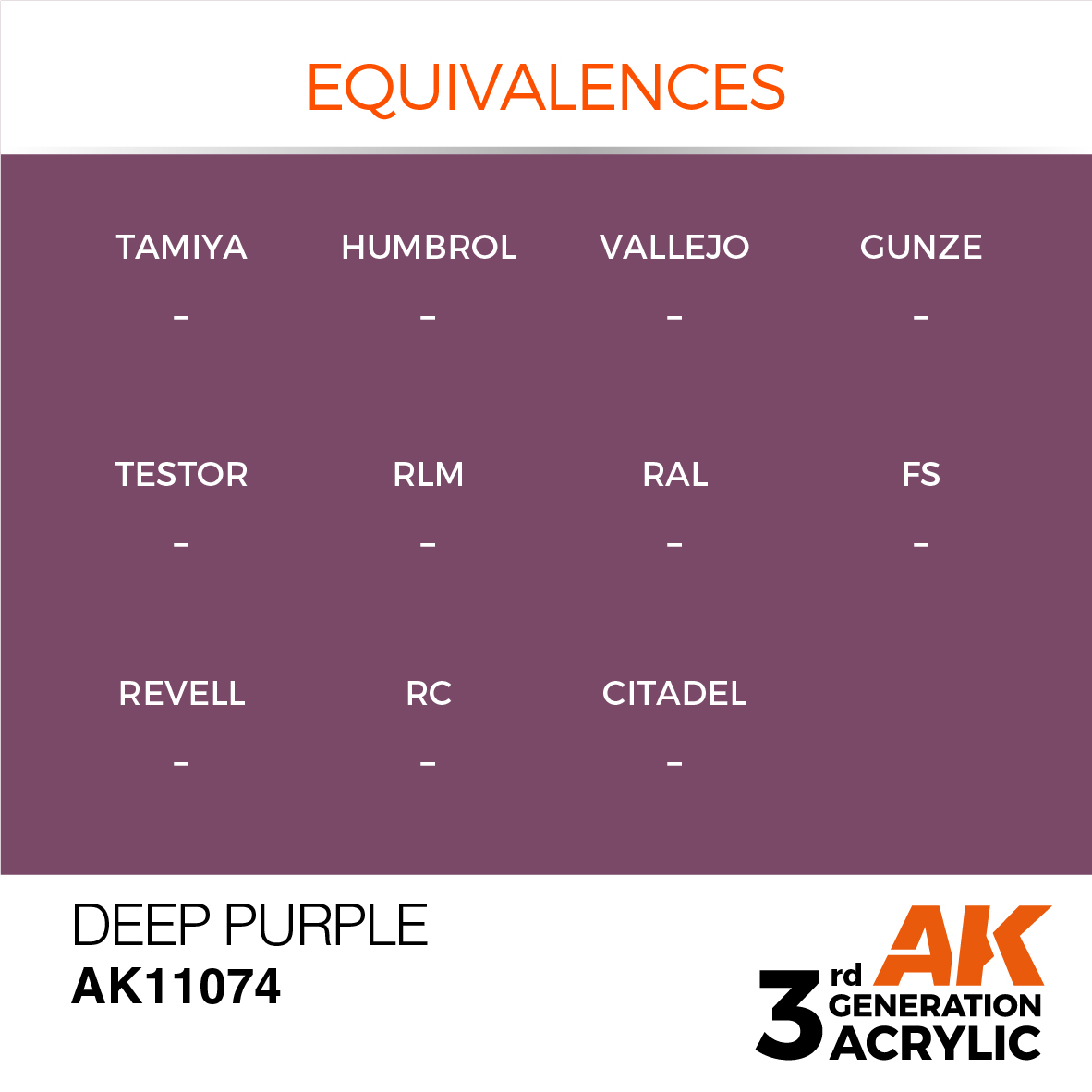 AK 3GEN Intense - Deep Purple - AK11074