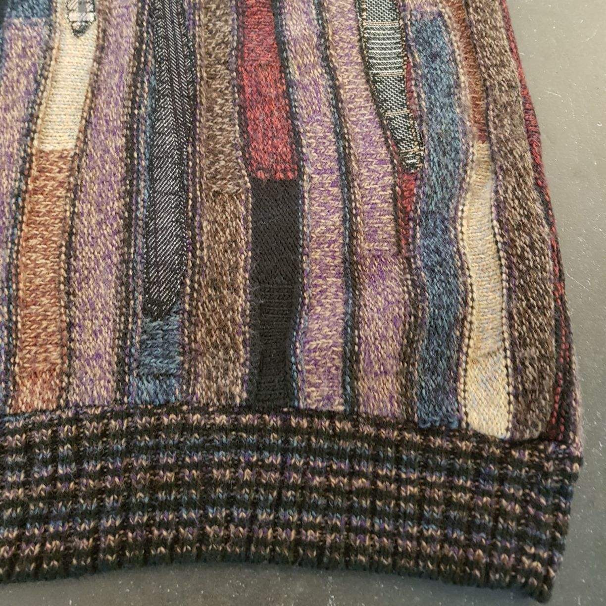 DONNA Les Boutiques - Knit sweater unique patchwork