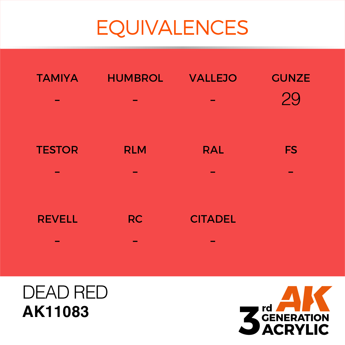 AK 3GEN Standard - Dead Red - AK11083