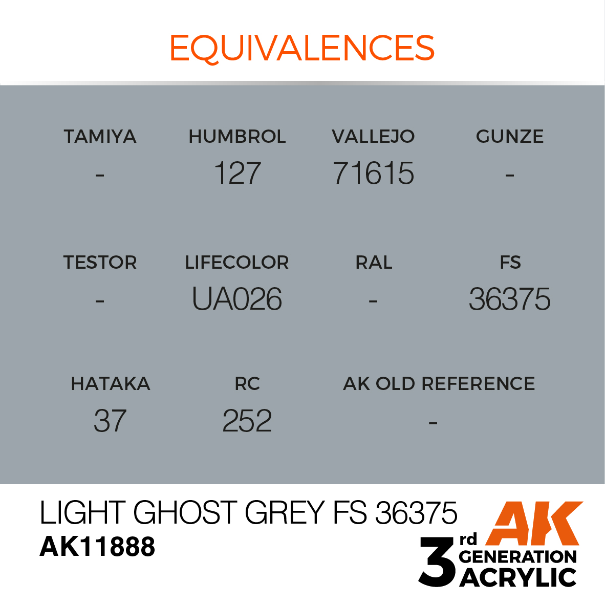 AK 3GEN Air - Light Ghost Grey FS 36375 - AK11888