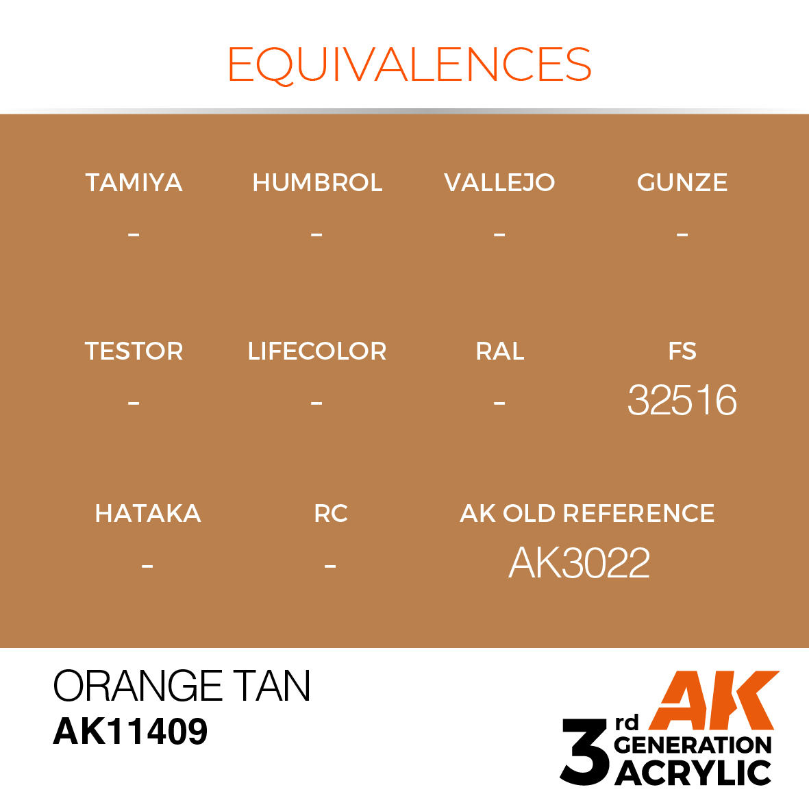 AK 3GEN Figures - Orange Tan - AK11409