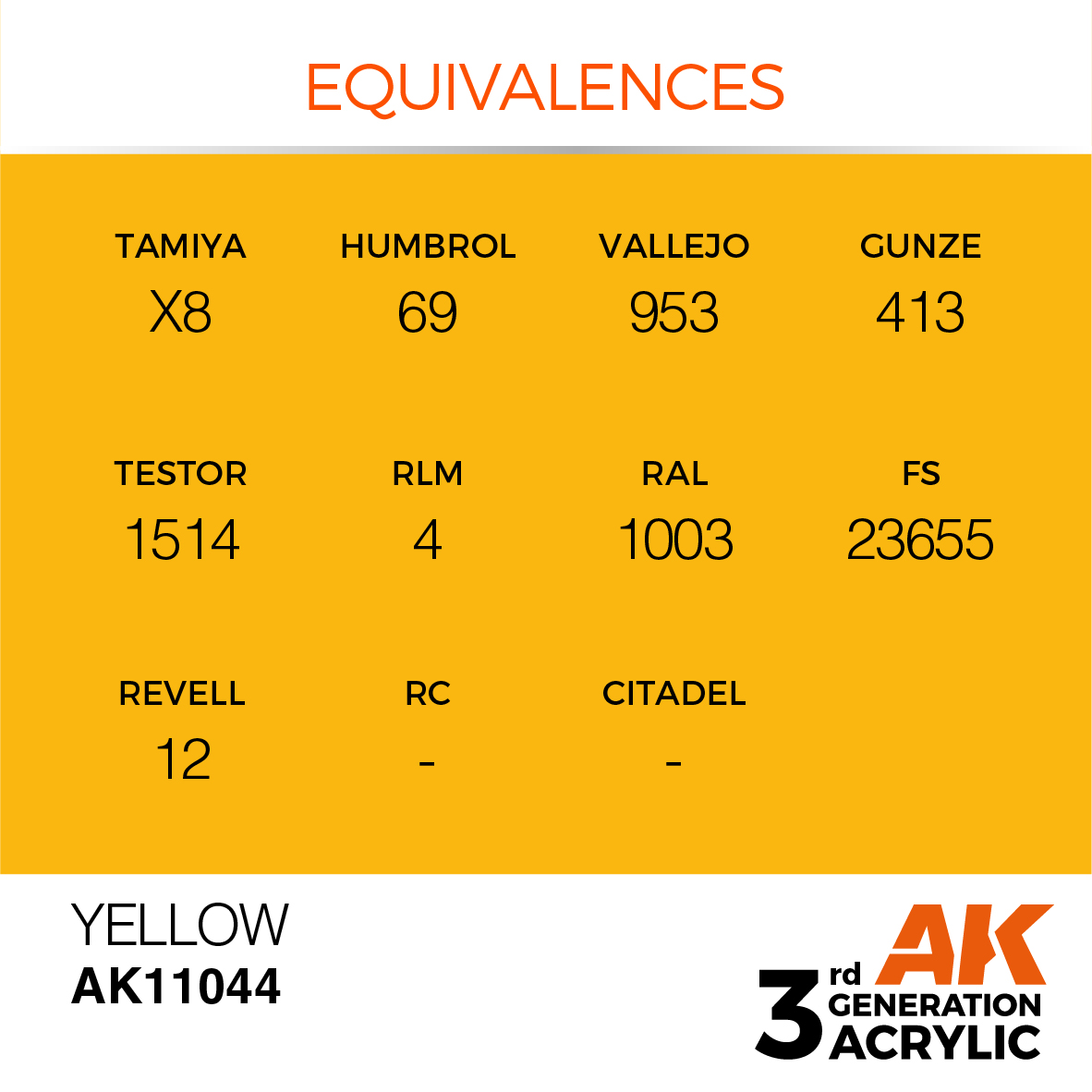 AK 3GEN Standard - Yellow - AK11044