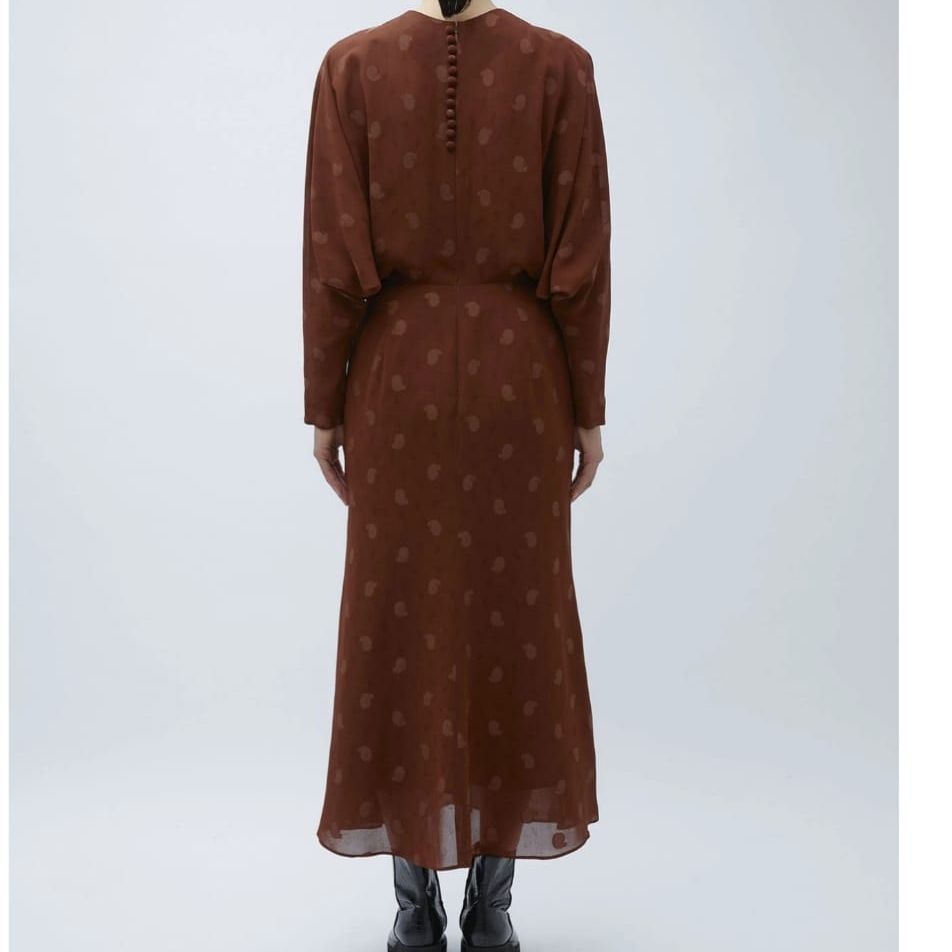 DONNA Les Boutiques - Classic Paisley Dress brown